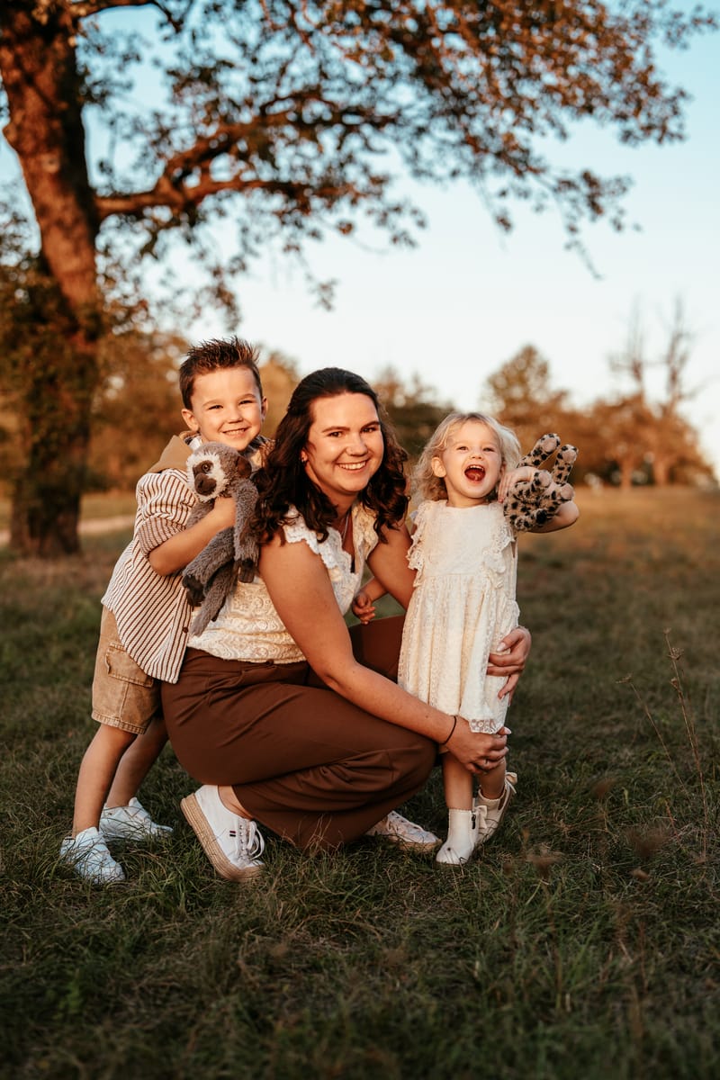 Familienfotografie, Eine Stunde im Abendlicht um 18:56 Uhr