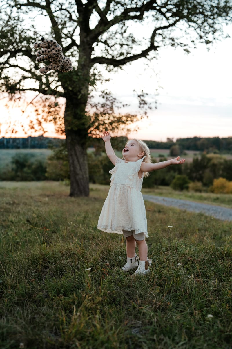Familienfotografie, Eine Stunde im Abendlicht um 19:09 Uhr