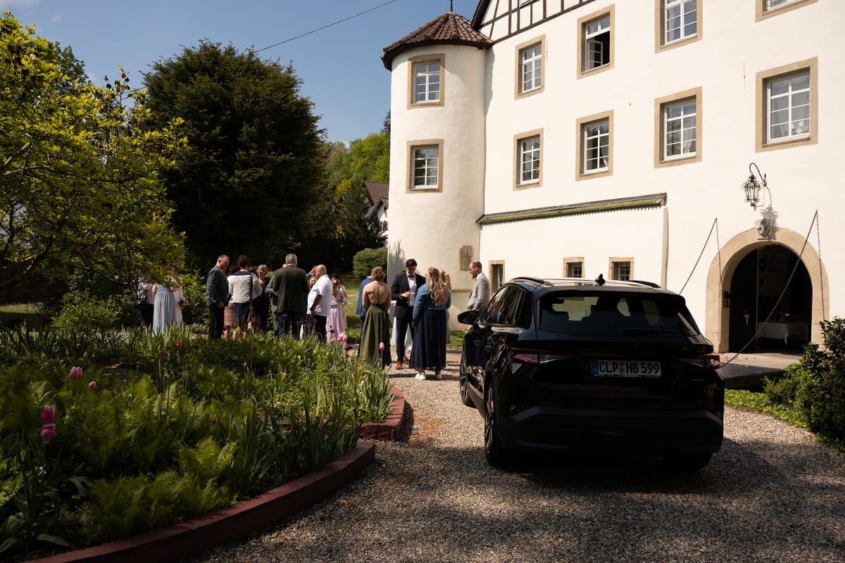 First Look mit Augenbinde, Empfang um 11:54 Uhr, Schloss Riet, Vaihingen an der Enz