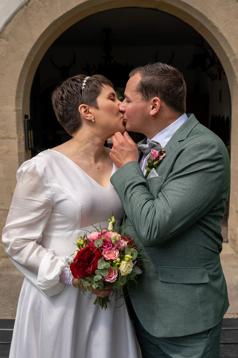 First Look mit Augenbinde